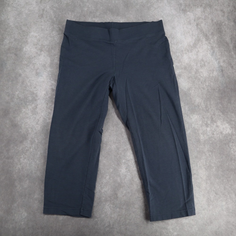 J.Jill Pure Jill Pants Slim Leg Cropped Legging Capri Blue M Pima Cotton Modal